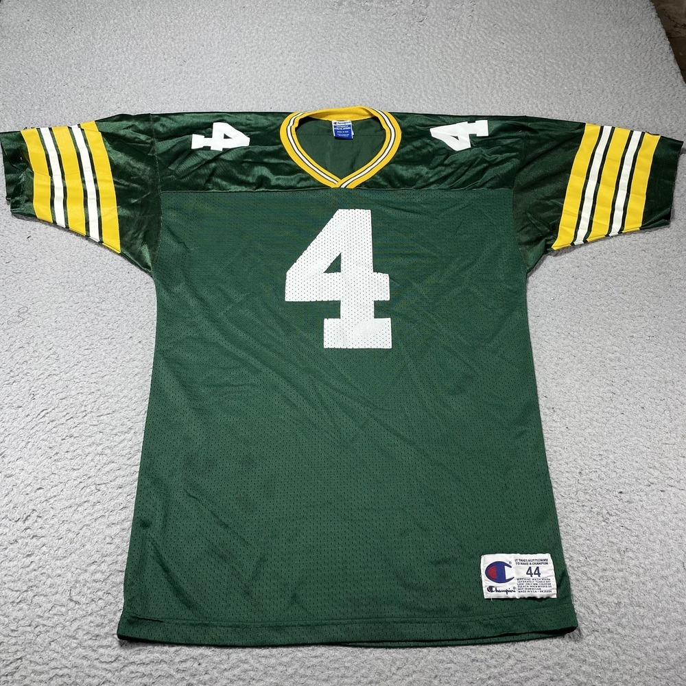 Vintage Green Bay Packers Jersey Mens 44 Green NFL Football Champion Brett Favre